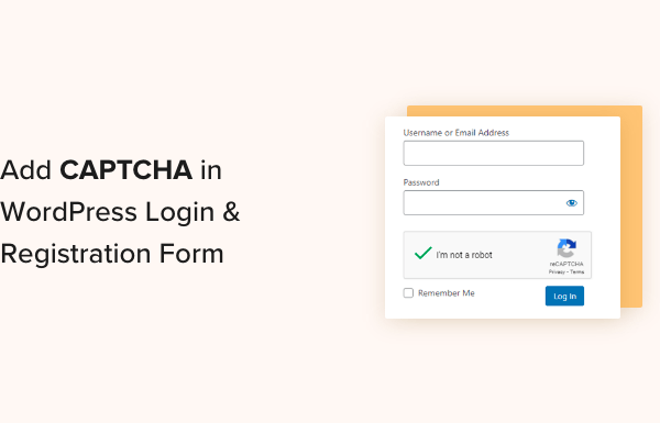 How to Add CAPTCHA in WordPress Login and Registration Form