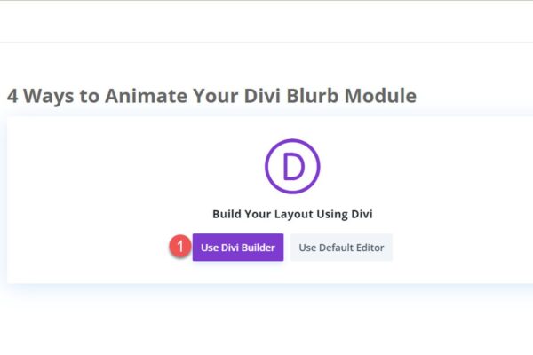 4 Ways to Animate Your Divi Blurb Module