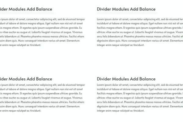 How to Use Divi Divider Modules to Create Balance in Your Design