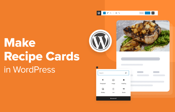 How to Make Recipe Cards in WordPress (Step by Step)