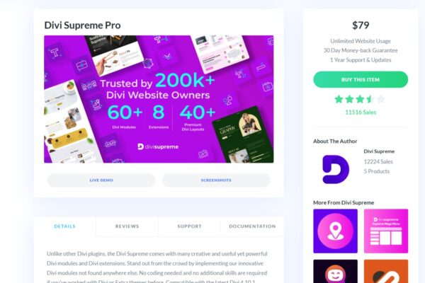 Divi Product Highlight: Divi Supreme Pro