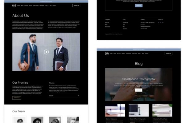 New Divi Starter Site for Corporate (Quick Install)