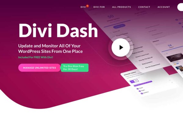 Manage Unlimited Websites With Divi Dash For Life (Few Days Left!)