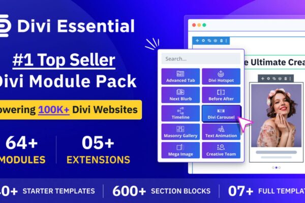 Divi Product Highlight: Divi Essential