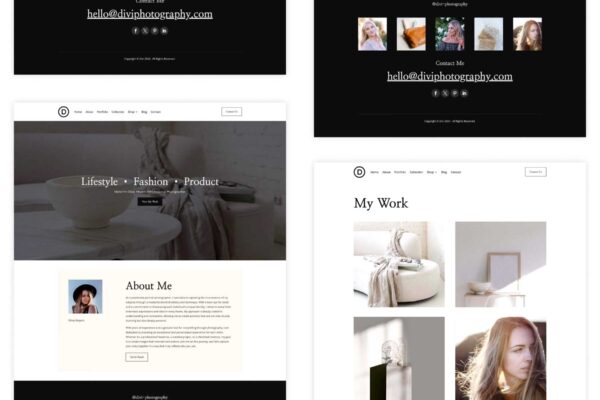 New Divi Starter Site for Photographers (Quick Install)