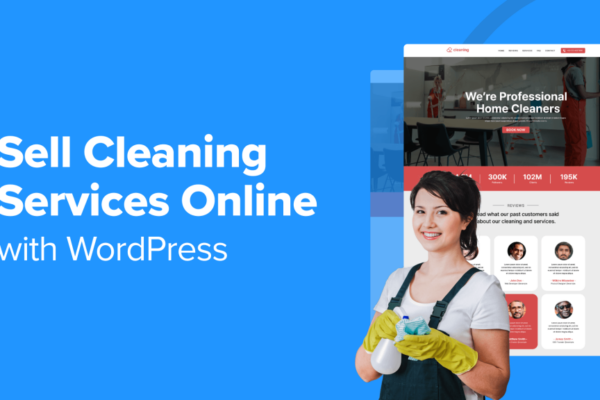 How to Sell Cleaning Services Online with WordPress (2 Easy Ways)